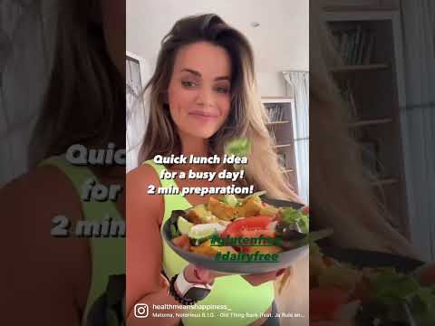 Quick, easy & healthy lunch idea for a busy day – 2 min prep #glutenfree #dairyfree Quick, easy & healthy lunch idea for a busy day - 2 min prep #glutenfree #dairyfree