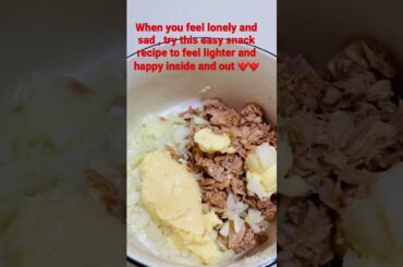 Simple Snack Recipe , Tuna Spread with Onions, Healthy, Low Carb, Easy to Prepare