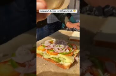 special masala cheese sandwich #streetfood #yummy #healthy #trendingshorts #viralshorts #10million