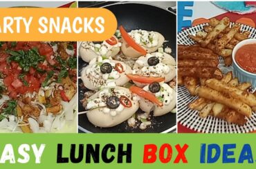 Easy Snacks Recipe | Healthy Snacks | Lunch Box Ideas | Party Snacks
