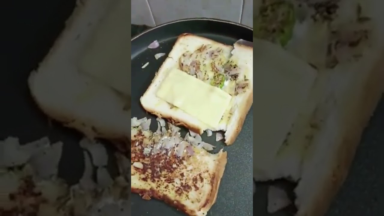 bread cheese toast healthy breakfast#shorts bread cheese toast healthy breakfast#shorts