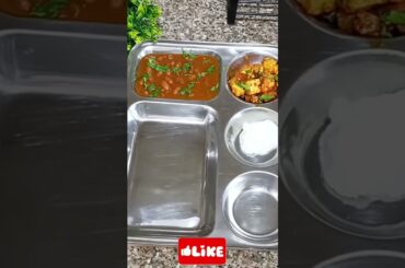 #shorts Desi lunch thali ideas #youtubeshorts #youtubefeed #lunchideas #lunch #ytshorts #tasty#food