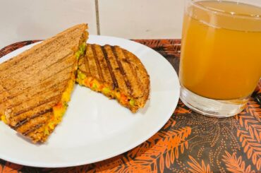 Healthy Bread Sandwich Recipe | Sandwich Using Pan Or Using Sandwich Maker
