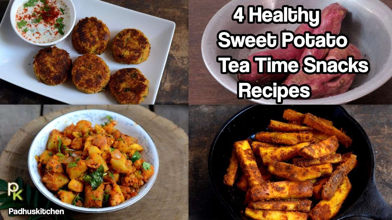 4 Healthy Sweet Potato Snacks I make at Home-No Deep Frying-No Cornflour-Healthy Indian Recipes 4 Healthy Sweet Potato Snacks I make at Home-No Deep Frying-No Cornflour-Healthy Indian Recipes