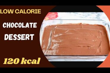 Healthy chocolate pudding-low calorie chocolate dessert