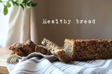 Easy Vegan Multi-Seed Bread (gluten free, yeast free, sugar free, egg free, dairy free )
