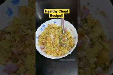Healthy Chaat recipe without chutneys!! #shorts