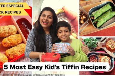 5 Healthy Kid's Tiffin Recipes|#quick #healthyrecipes #airfryerrecipes #airfryer#agaroeliteairfryer