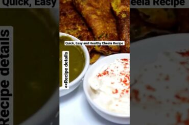 Try Easy Healthy Breakfast Cheela Recipe #shorts @Ekta's Kitchen
