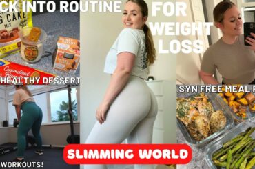 SLIMMING WORLD vlog | Meal prepping, Healthy low syn recipes + Workouts to LOSE WEIGHT