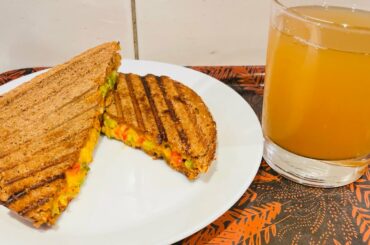 Healthy Bread Sandwich Recipe Using Pan Or Using Sandwich maker