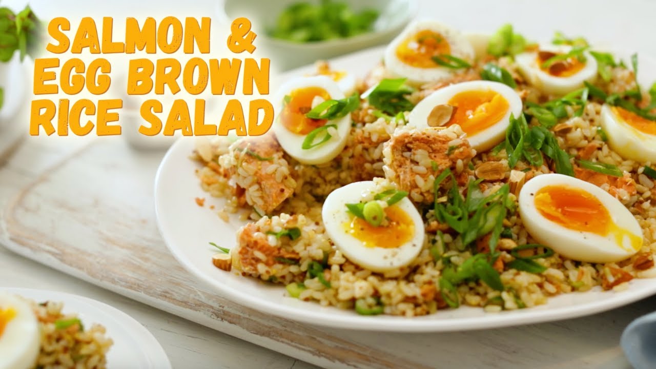 A Healthy Salmon & Egg Brown Rice Salad Recipe A Healthy Salmon & Egg Brown Rice Salad Recipe