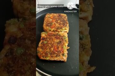 pav bhaji bites|party starter |open sandwich | healthy and tasty breakfast recipe #shorts