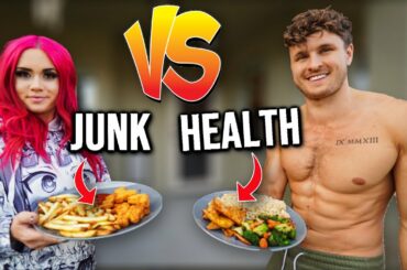 Full Day of Vegan Eating | JUNK FOOD VS HEALTHY MEALS!