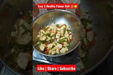 Easy And Healthy Paneer Recipe | Paneer Wrap Roll #shorts #youtubeshorts