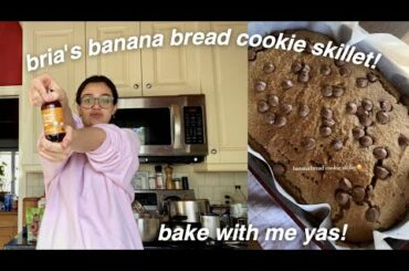 healthy banana bread cookie skillet!