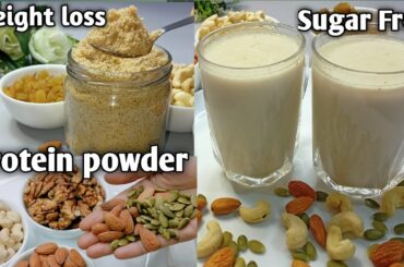Homemade Protein Powder | Weight Loss,immunity booster | Protein Shake Recipes | Dry Fruit MilkShake