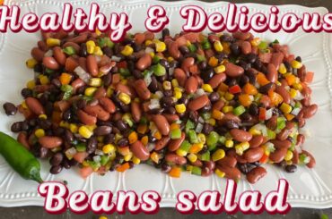 Healthy & Delicious beans salad recipe, Lebanese salad, Mediterranean by Cooking With Arooj Ahmad