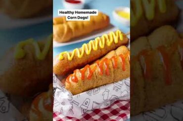 Healthy Homemade Baked Corn Dogs