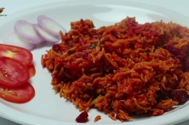 Perfect Healthy Lunch Recipe| Easy Lunch Box Recipe| Amrutas Food Lab | Beetroot Pulao|Pulao Recipe