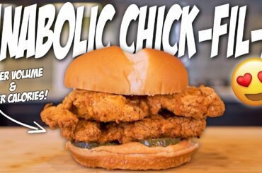 BODYBUILDING CHICK-FIL-A CHICKEN SANDWICH | No Deep Frying, High Protein, Air Fryer Recipe!