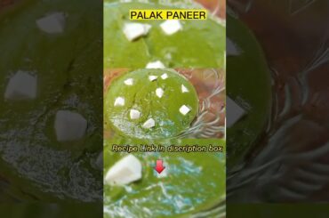Palak Paneer #shorts #viral #recipe #shortvideo #spinach #streetfood