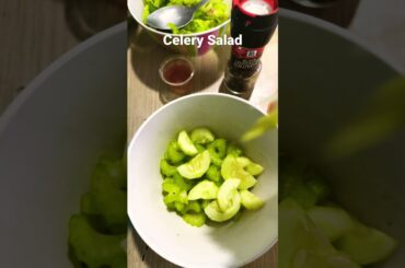 How to make easy and healthy celery salad. #shorts #kanmanicooks