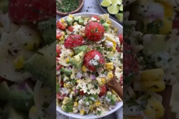 Healthy dinner idea: Cilantro Lime Pasta salad with Kalefornia_Kravings IG