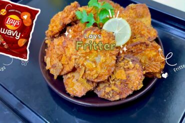 Lays Fritter | Easy yummy Recipe|  lays Ke Pakory | Easy  snack by @zinushome