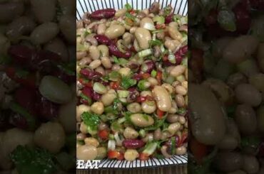 5 Bean Salad #shorts #vegan #vegetarian #recipe #cooking #healthy #plantbaseddiet #food