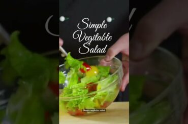 make a healthy salad very easily #short