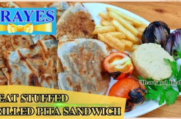 ARAYES | GRILLED PITA SANDWICH | MEAT STUFF PITA POCKETS | PITA SANDWICH RECIPE | PITA FILLING IDEAS