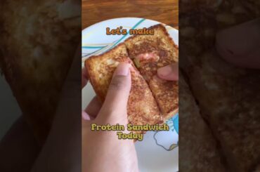 Healthy Bearkfast- Potein Sandwich Recipe | Hustle with Geeta | #shorts #breakfast #healthysandwich