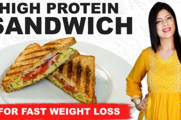 High Protein Weight Loss Sandwich Recipe In Hindi | Weight Loss Recipe|Dr.Shikha Singh