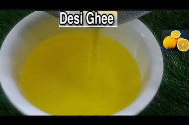 Homemade Dasi Ghee Without Butter Recipe| Healthy and Unique Way to Exatract Ghee Using Lemon in 2mi