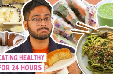 @BuzzFeedIndia PUT ME ON DIET FOR 24 HOURS| EATING HEALTHY FOR A DAY |. FOOD CHALLENGE