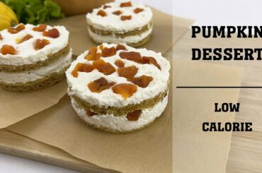 Low calorie protein dessert - pumpkin recipe - cottage cheese recipe