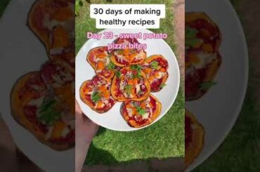 Super Healthy And Tasty Food Idea - Sweet Potato Pizza Bites #shorts #health #healthyeating