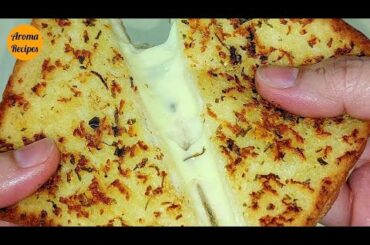 How to make Perfect Garlic Cheese Sandwich | Delicious and Easy Recipe of Garlic Bread