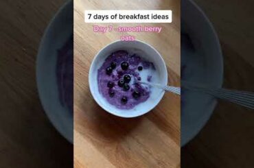Super Healthy And Tasty Breakfast Idea - Smooth Berry Oats #shorts #health #healthyeating #wellness