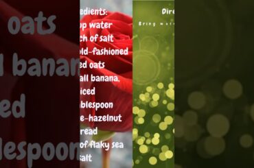 Low Calories Healthy Breakfast-Chocolate Banana Oatmeal #shorts #healthyfood #lowcalorie