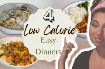 4 Quick & Healthy Low Calorie Recipes | What’s for Dinner? | 4 LOW Calorie BELLY FILLING Meals