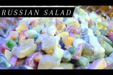 how to make Russian Salad Healthy Salad Recipe