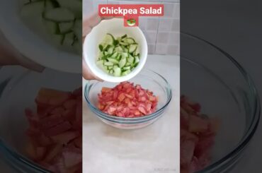 Chickpea Salad #shorts #shortsfeed #viral #trending #shortsvideo #ytshorts #chickpeasalad