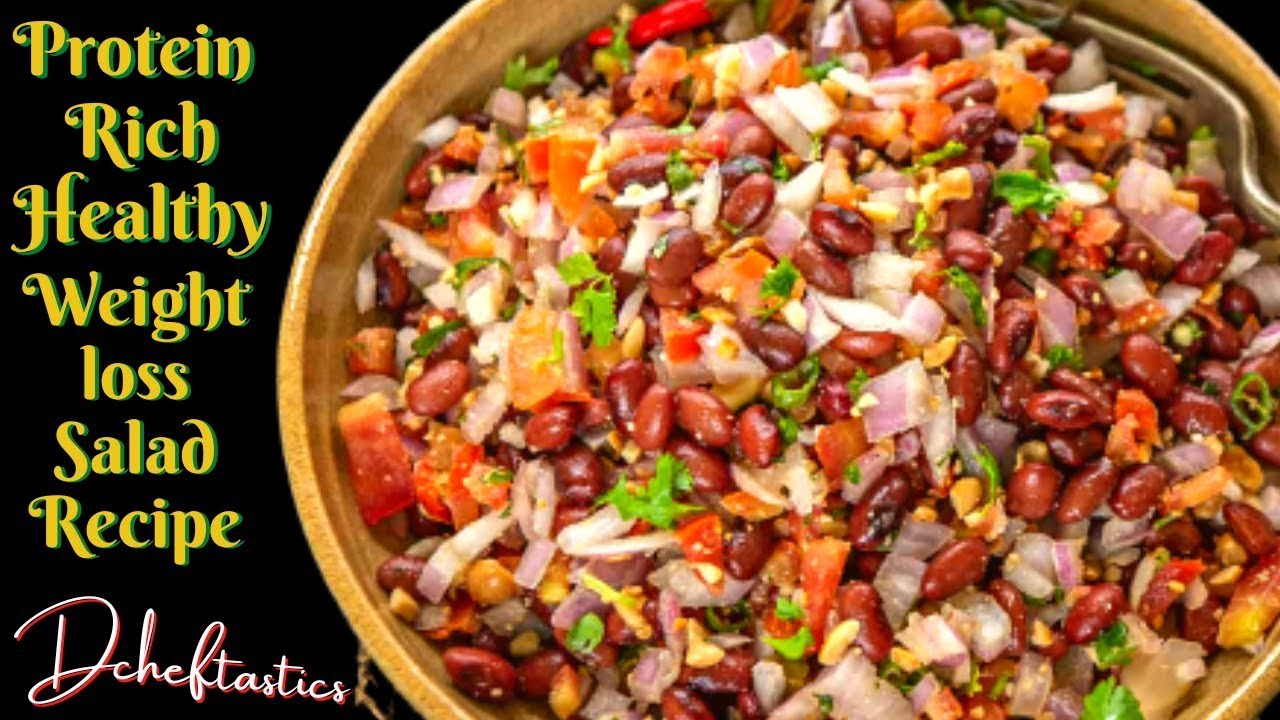 Healthy Weight Loss Salad Recipe | Red Kidney Beans Salad | Protein Rich Rajma Salad Weight-loss Healthy Weight Loss Salad Recipe | Red Kidney Beans Salad | Protein Rich Rajma Salad Weight-loss