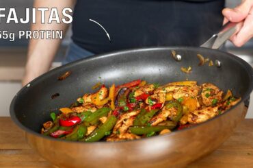 Chicken Fajitas with 55g of Protein