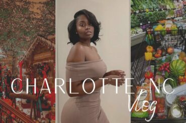 Charlotte NC Vlog | Christmas Expo, Making Healthy Meals, Grocery Shopping Amazon Try On Haul + More