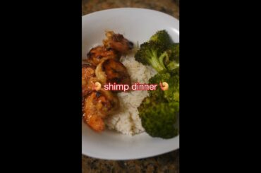 10 min easy healthy dinner | honey garlic shrimp #shorts