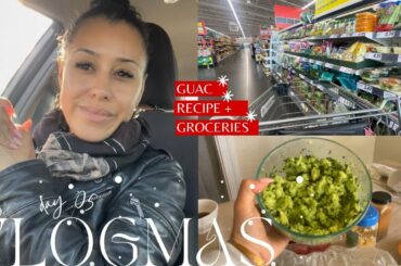 VLOGMAS DAY 05 HEALTHY GUACAMOLE SNACK RECIPE +GROCERY HAUL AT LIDL