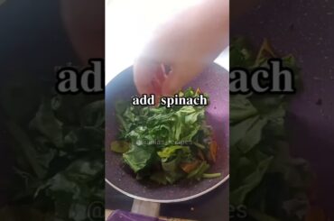 Low Calorie Spinach recipe #shorts
